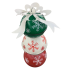 Snowflake Bell W/Bow Stack Balls