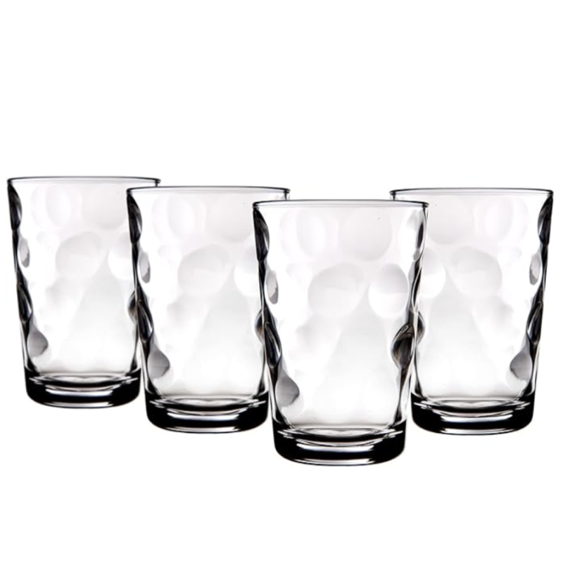 7 oz Hometrend Set of 4 Eclipse Juice Glasses