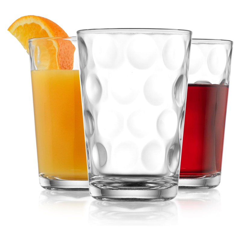 7 oz Hometrend Set of 4 Eclipse Juice Glasses