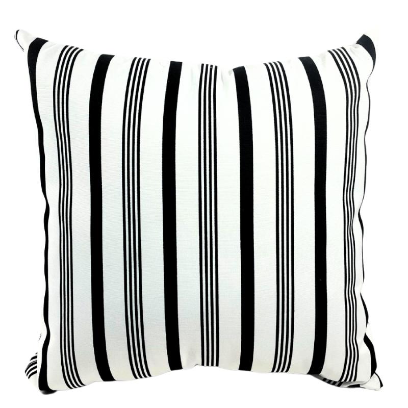 17" Rowan Black Outdoor Pillow