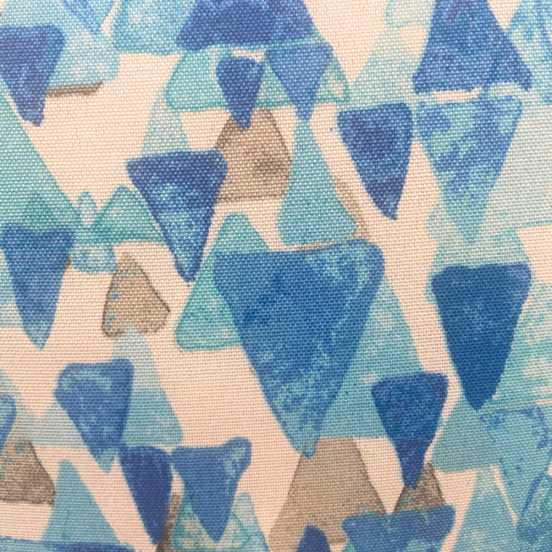 17" Blue Fins Outdoor Pillow