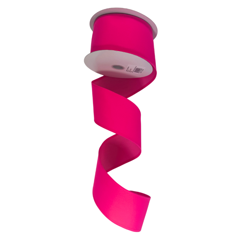 2.5" x 10yd Hot Pink Velvet Ribbon