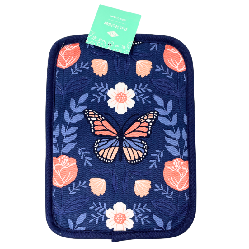 Butterfly Floral Pot Holder