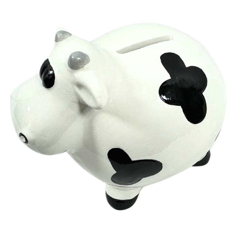 5.5" Porcelain Cow Bank