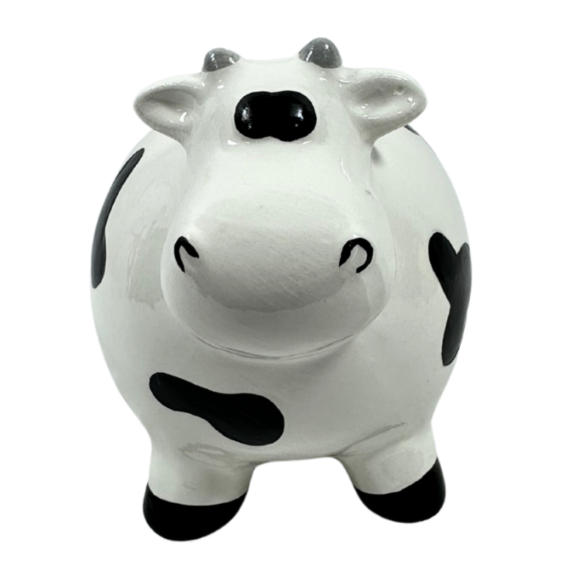 5.5" Porcelain Cow Bank