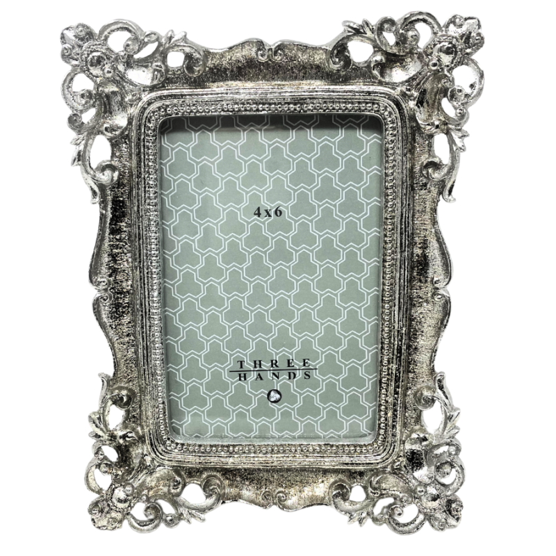 Silver Decorative Picture Frame - 4" x 6"