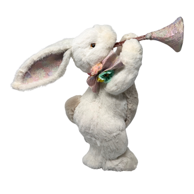 15" Rabbit with Trumpet
