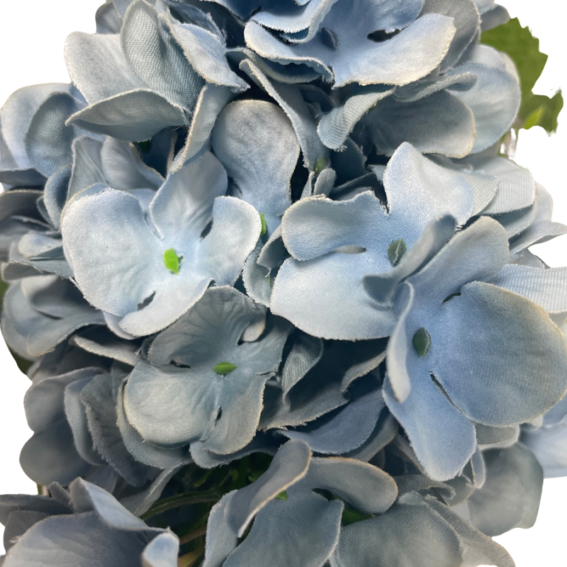 32" Cone Hydrangea Stem - Muted Blue