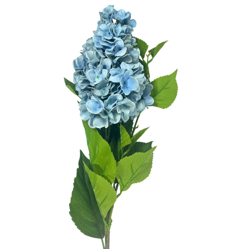 32" Cone Hydrangea Stem - Muted Blue