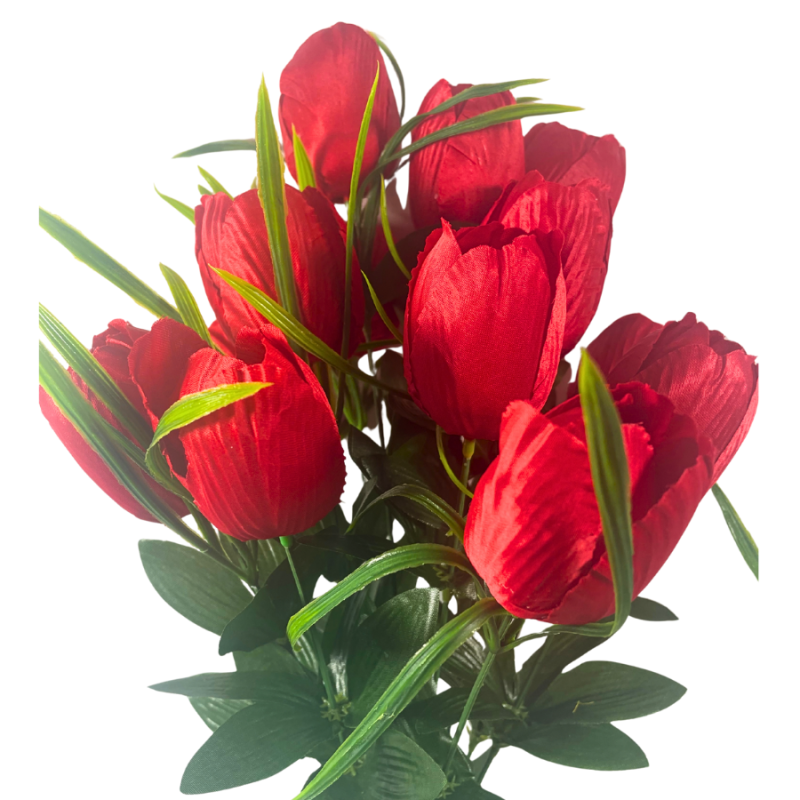 19" Tulip Bush - Red