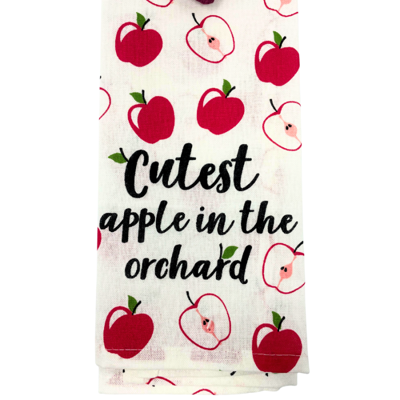 Cutest Apple Pot Holder and Kitchen Towel Set