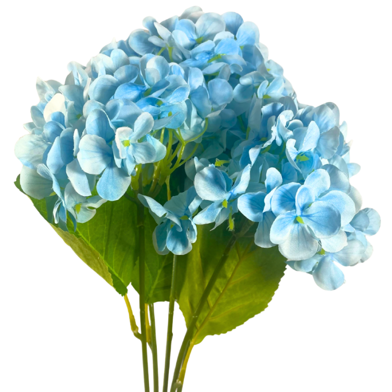 19" Hydrangea Bush - Light Blue