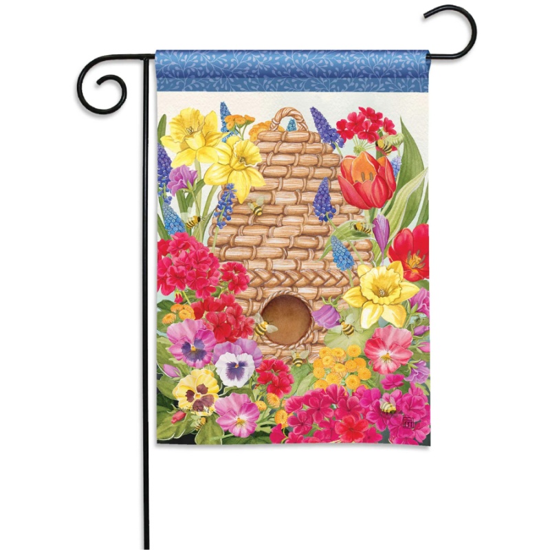 Hive In The Garden Garden Flag