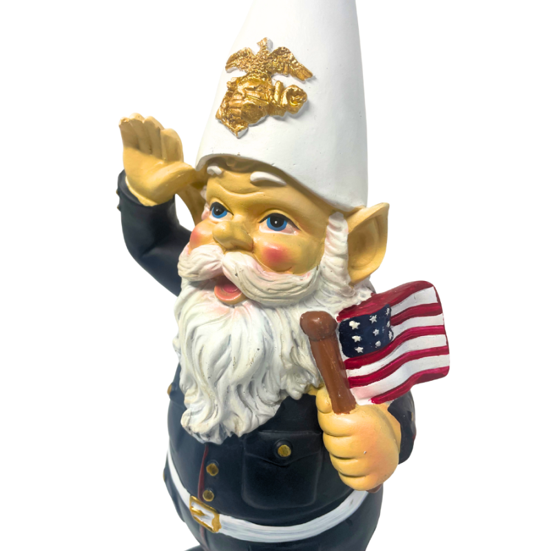 12" Resin Garden Gnome - Marine