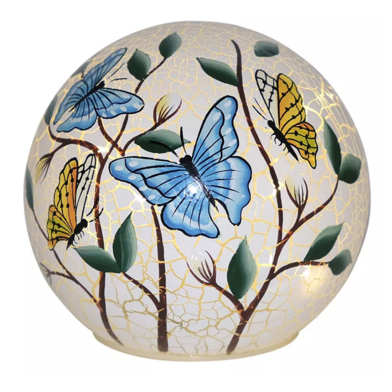 4" Butterfly Fields LED Lighted Orb