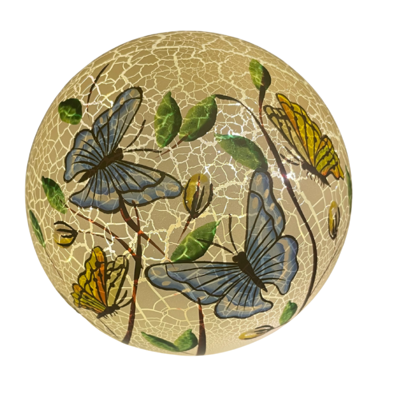 4" Butterfly Fields LED Lighted Orb