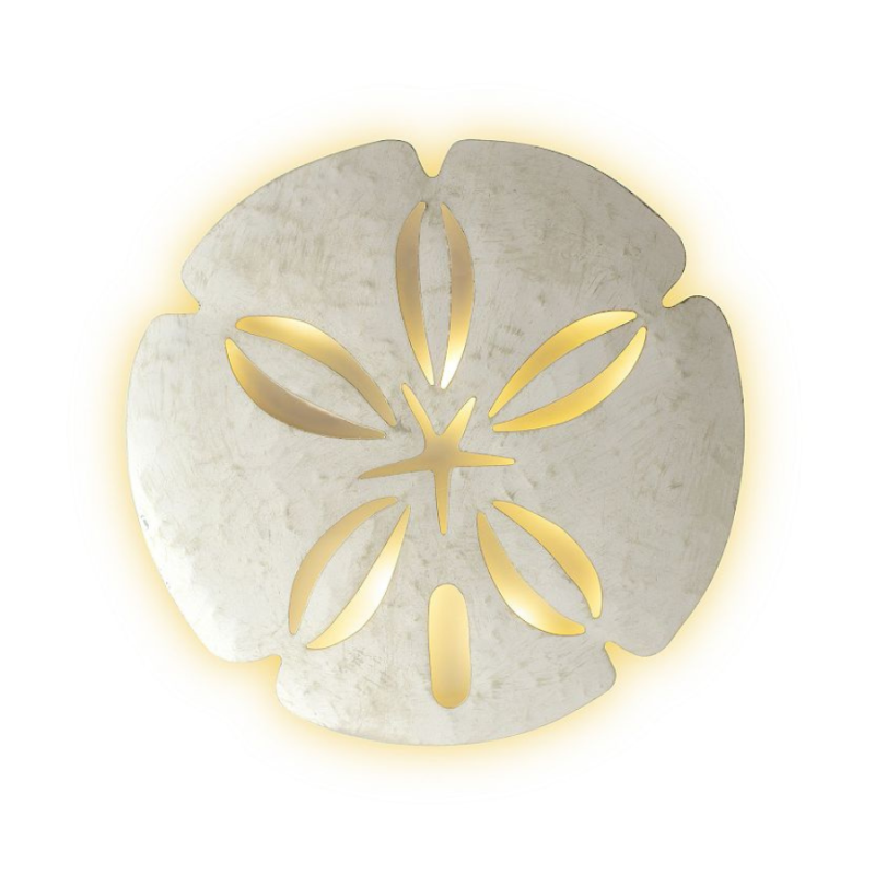 12" Seaside Sand Dollar LED Wall Light