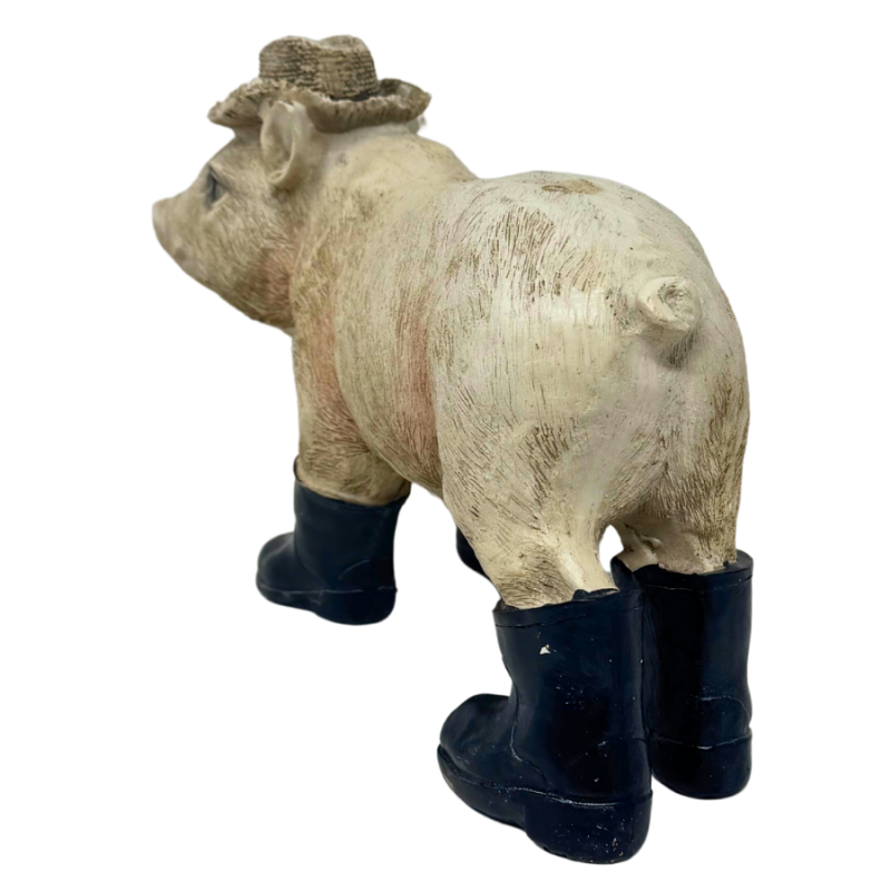 8" Standing Pig in Boots
