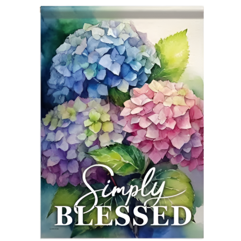 Simply Blessed Hydrangeas Garden Flag