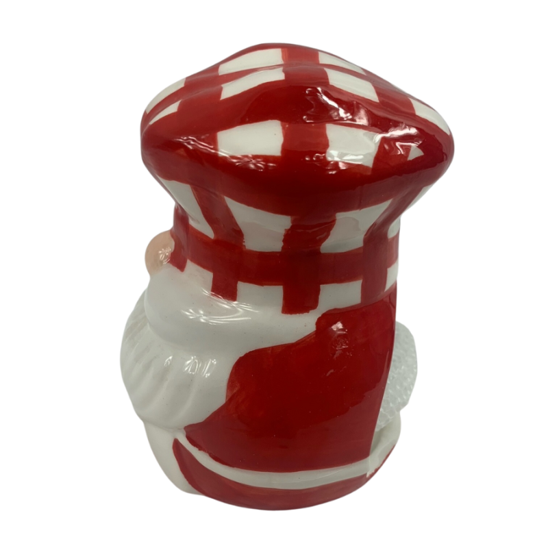 Buffalo Check Chef Hat Gnome Scrubber Holder