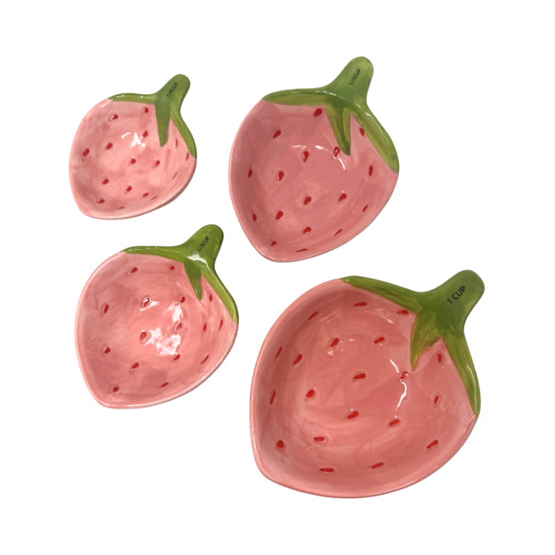 4 Piece Strawberry Measuring Cups