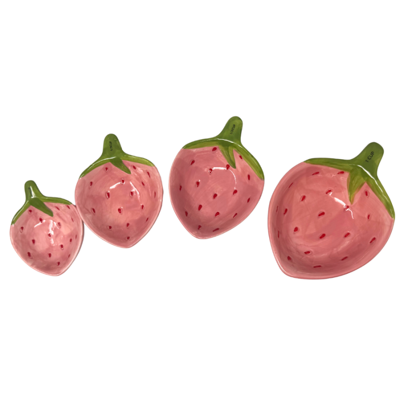 4 Piece Strawberry Measuring Cups