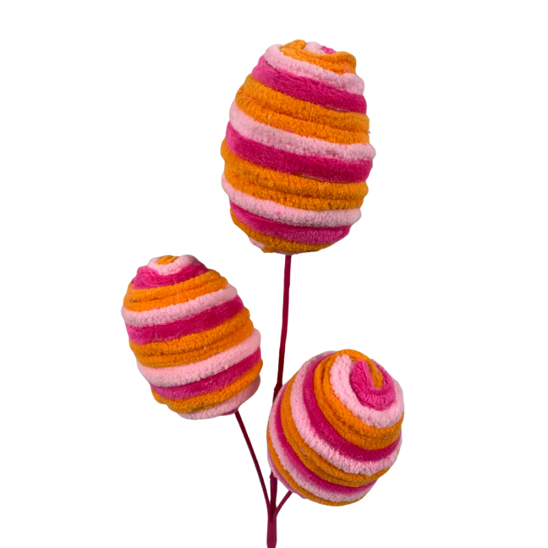 16" Orange & Pink Egg Pick