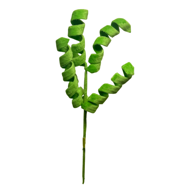 16" Curly Felt Spray - Green