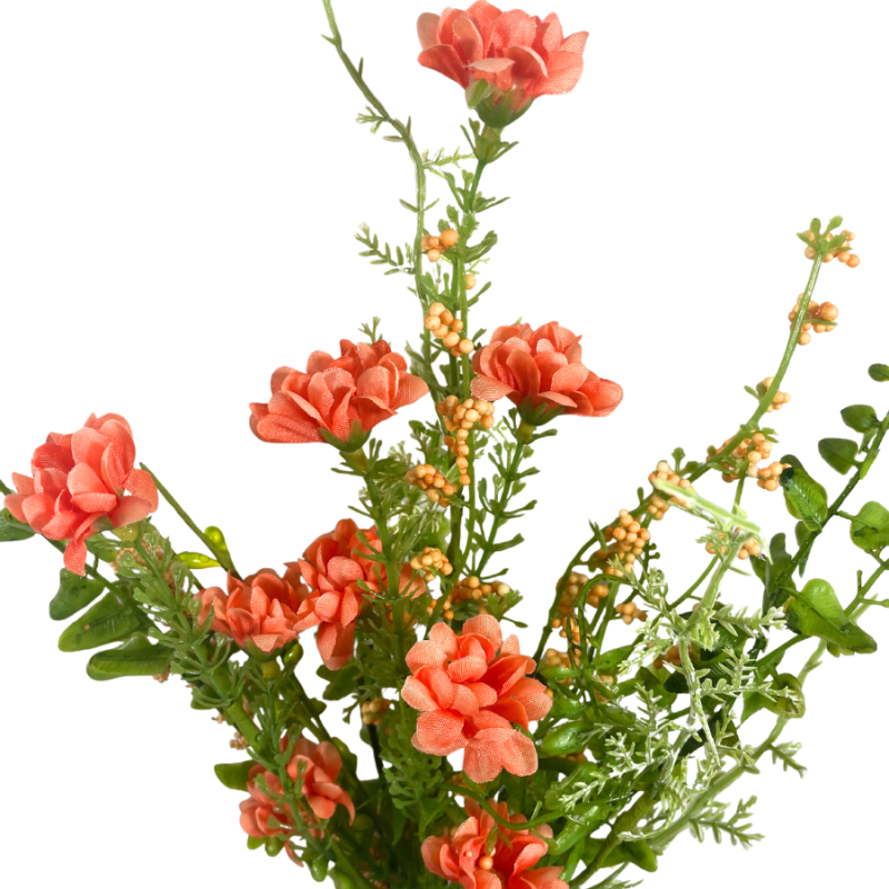 18" Wild Flower Filler Pick - Coral