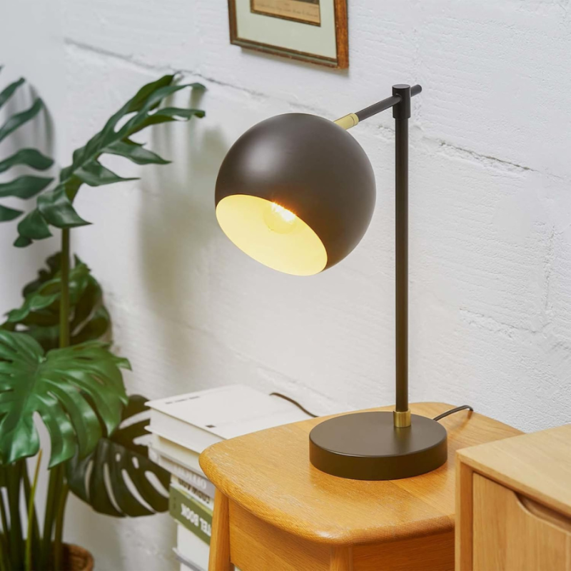 18" Globe Electric Charlotte Table Lamp - Matte Black