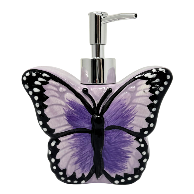 Purple Butterfly Soap Dispenser