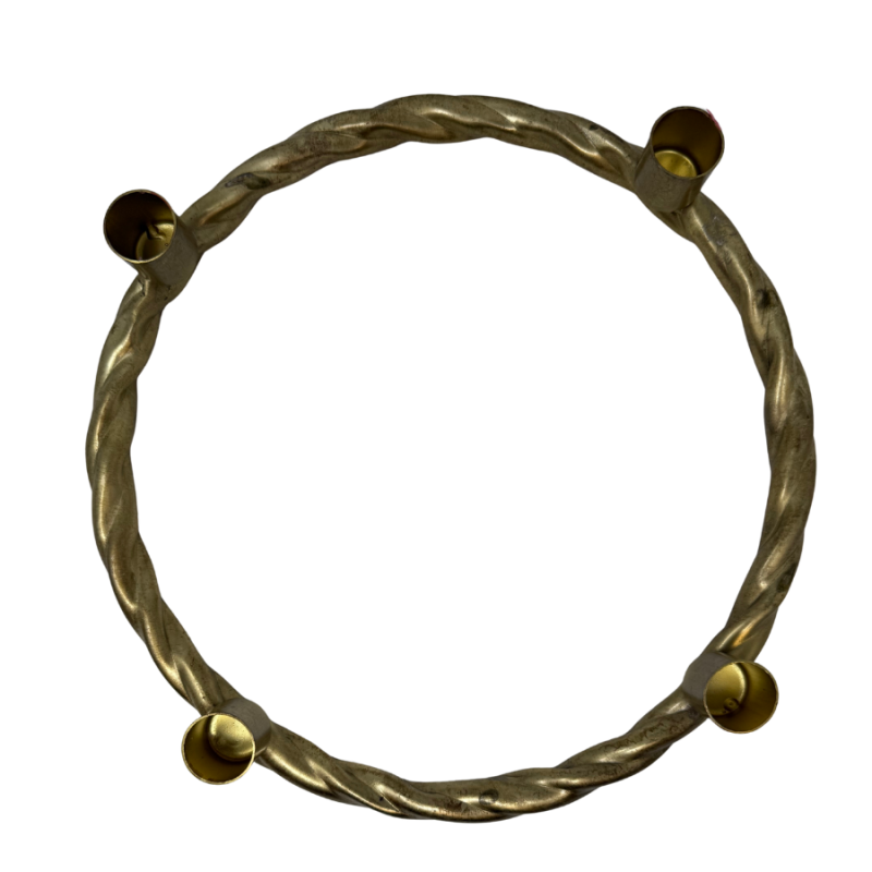 Gold Wreath Candelabra