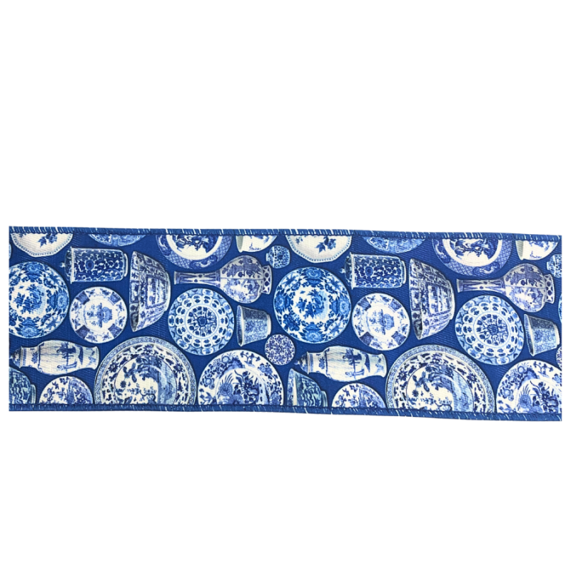 4" x 10yd Terracotta Ceramics Deluxe Ribbon