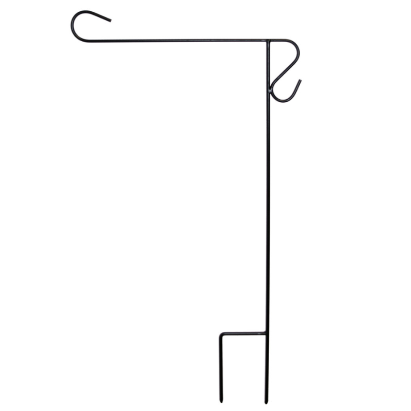 33" Wrought Iron Garden Flag Stand