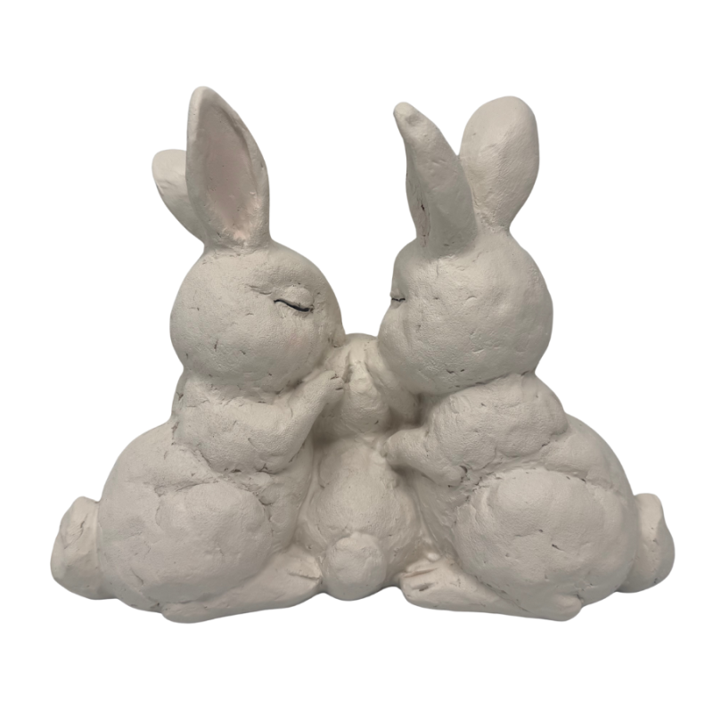 7" Bunny Family Statue