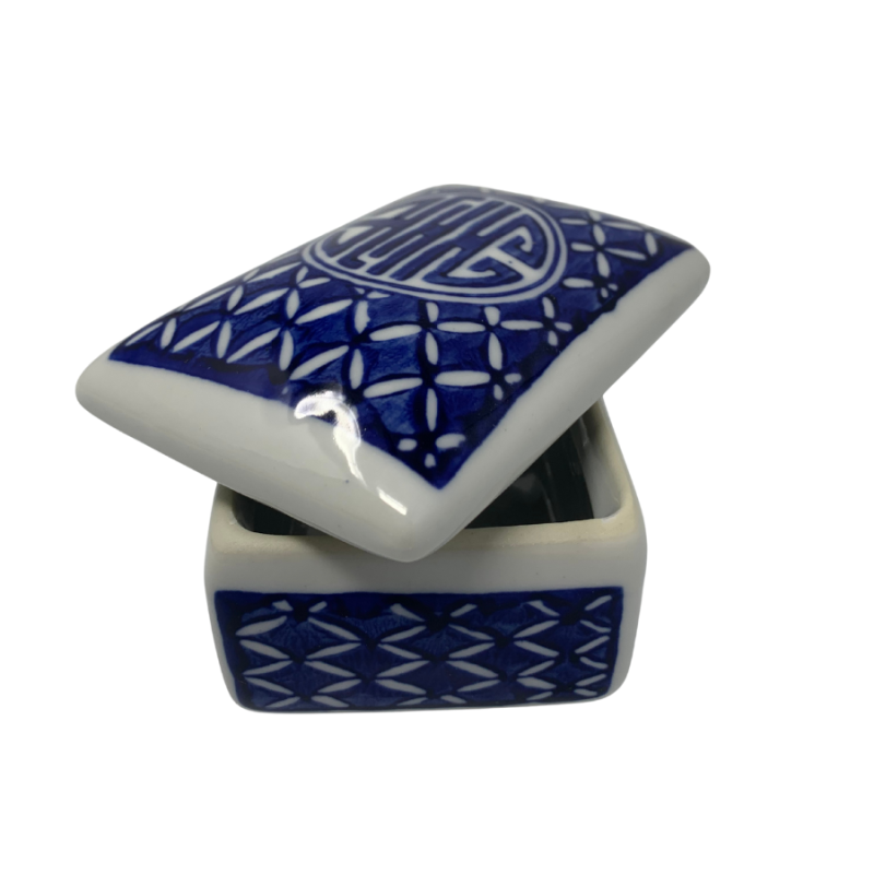 Chinoiserie Porcelain Mini Storage Box