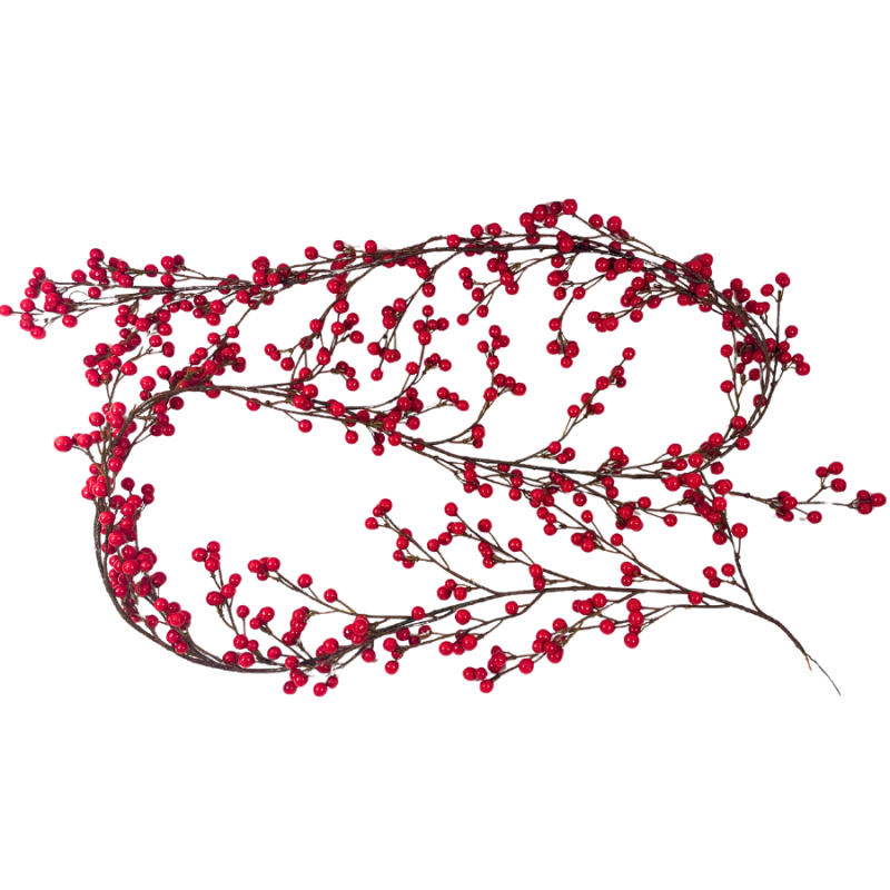 72" Red Berry Garland