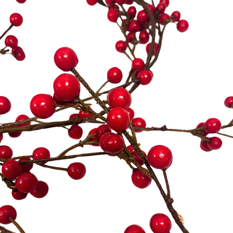 72" Red Berry Garland