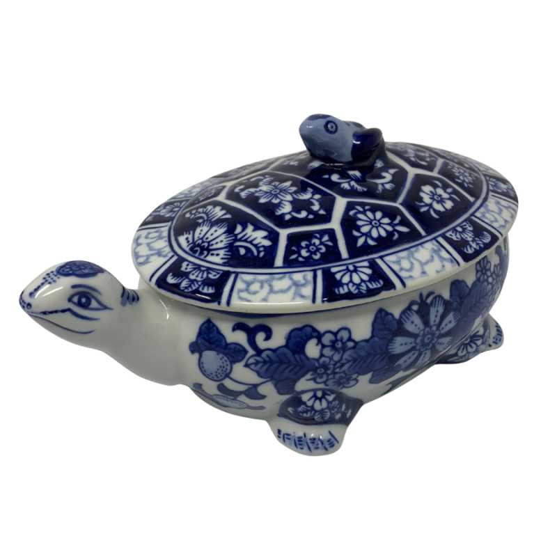 Chinoiserie Porcelain Turtle & Frog