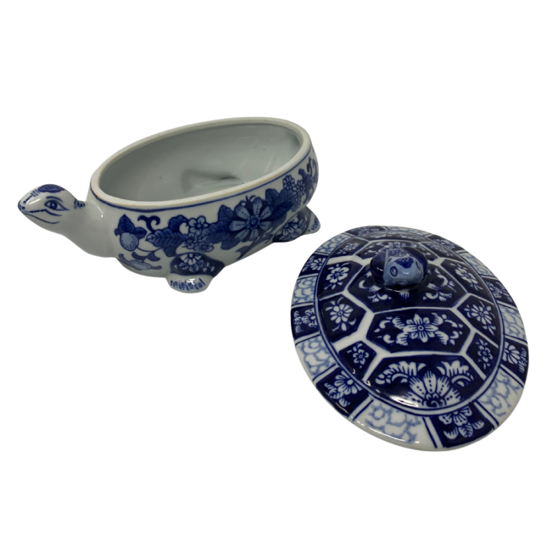 Chinoiserie Porcelain Turtle & Frog