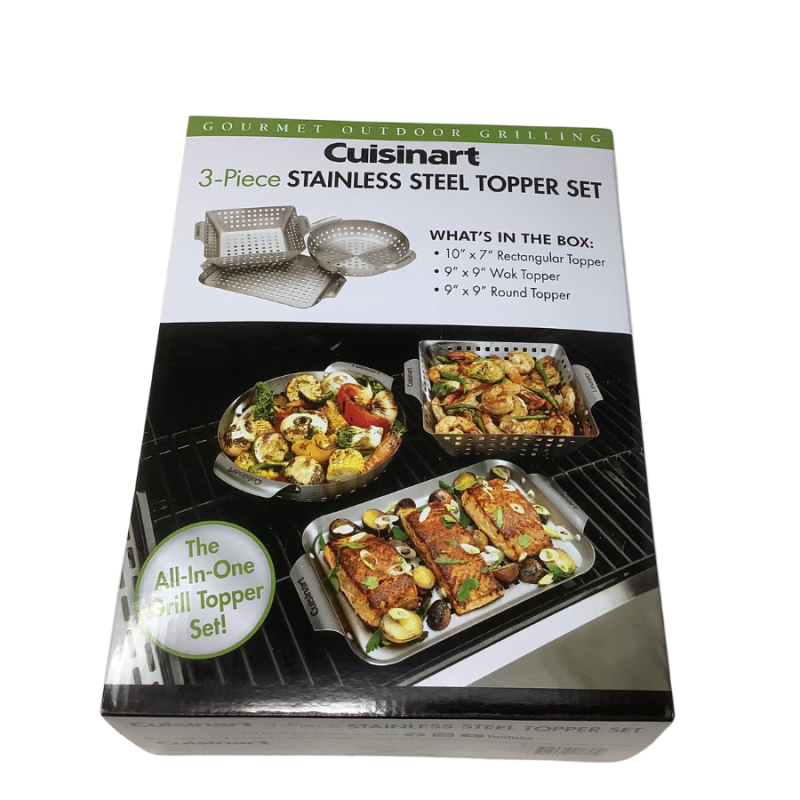 Cuisinart 3pc Stainless Steel Topper Set