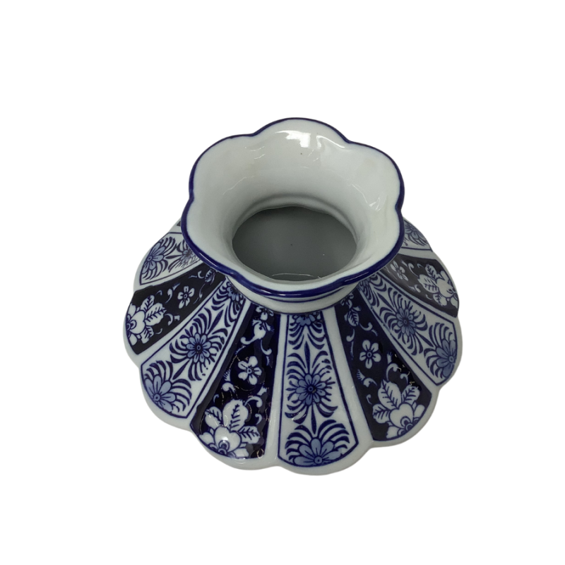 Blue and White Chinoiserie Vase
