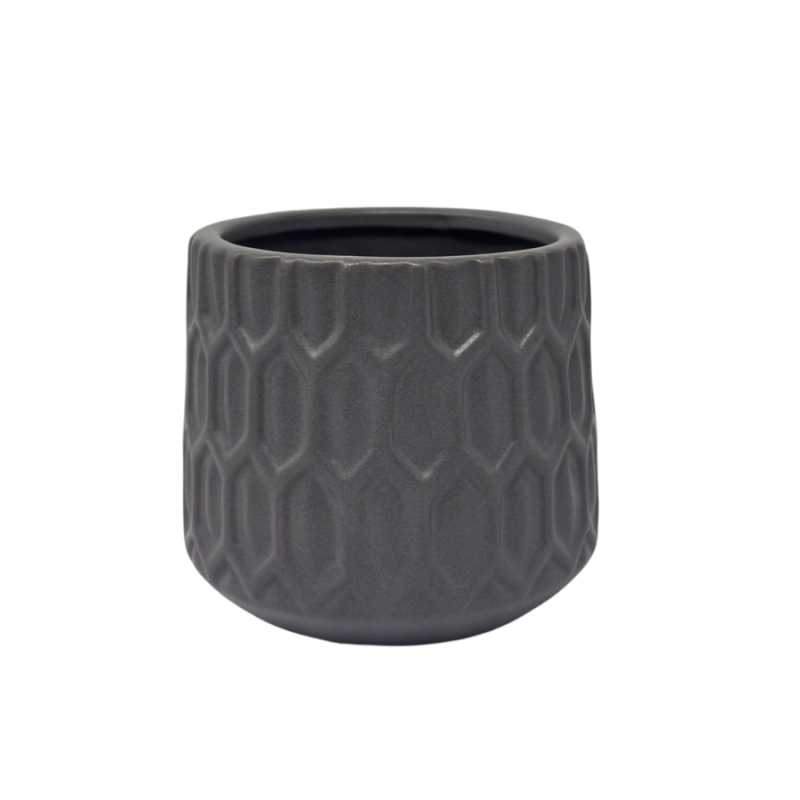 3" Ceramic Vase - Grey