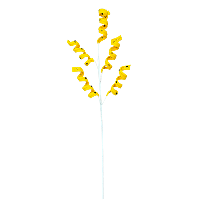 29" Curly Felt Spray - Yellow & Black