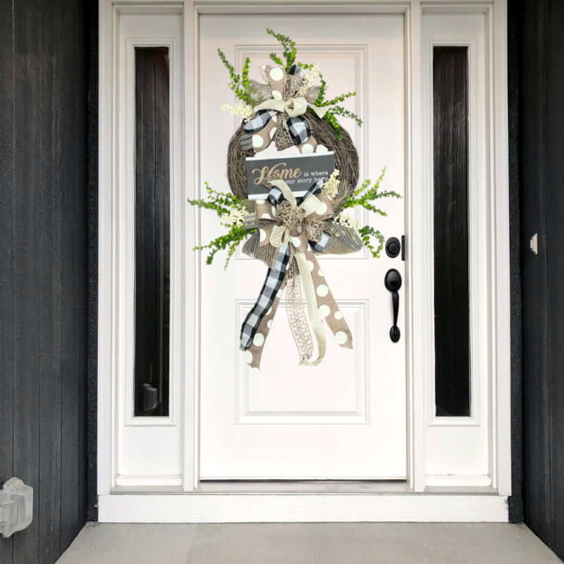 24" Home Story Wreath