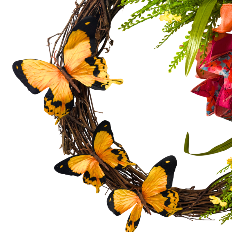 24" Butterfly Wreath