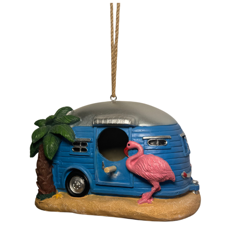 5.5" Camper on Beach Birdhouse