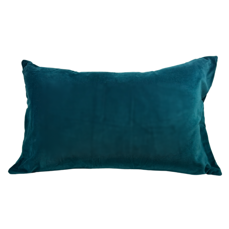 14" x 25" Velvet Indoor Pillow- Teal