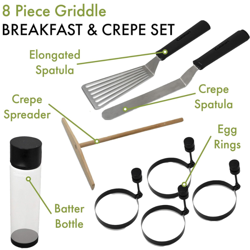 Cuisinart 8pc Griddle Breakfast and Crepe Set