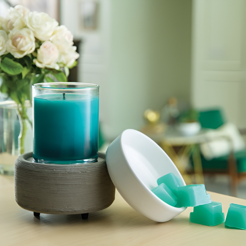 2-in-1 Fragrance Warmer - Gray Texture